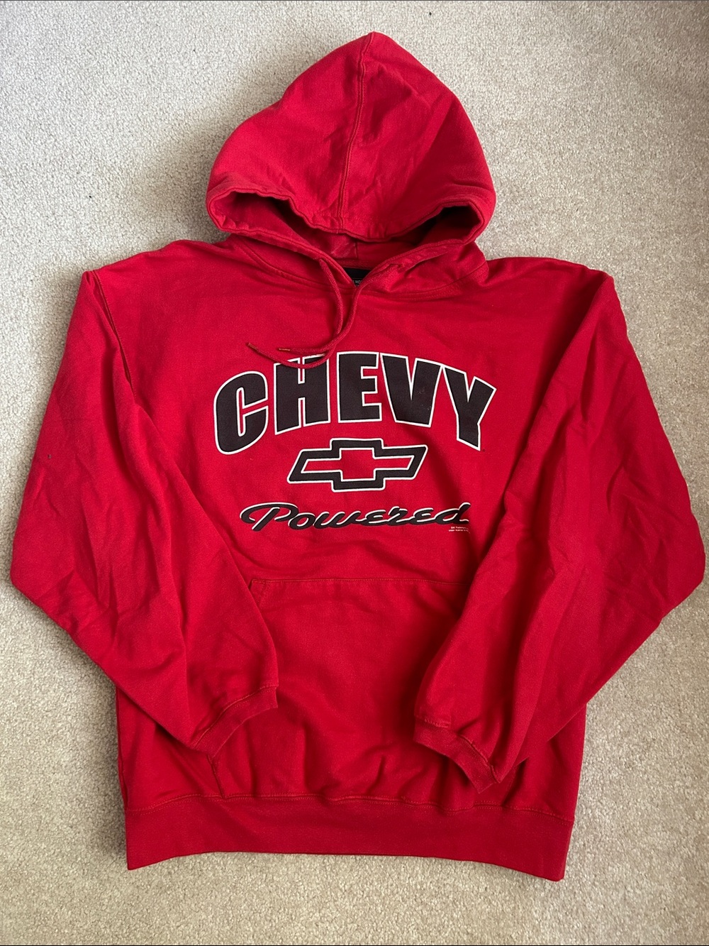Men’s Chevy Powered Red Hoodie - Size Large